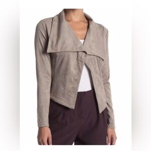 NWT Romeo & Juliet Couture Faux Suede Drape Front jacket size L